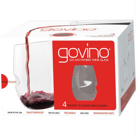 Govino Wine Glass 16 Oz 4 Pk