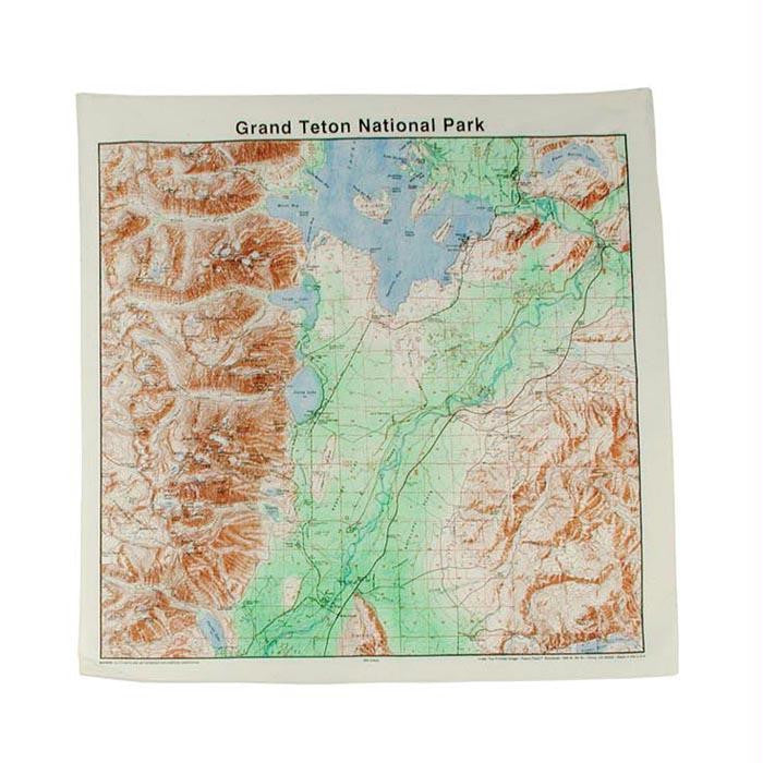 Grand Tetons Topo Bandana