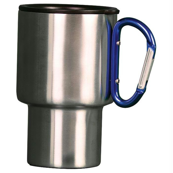 Carabiner Travel Mug-blue 14oz