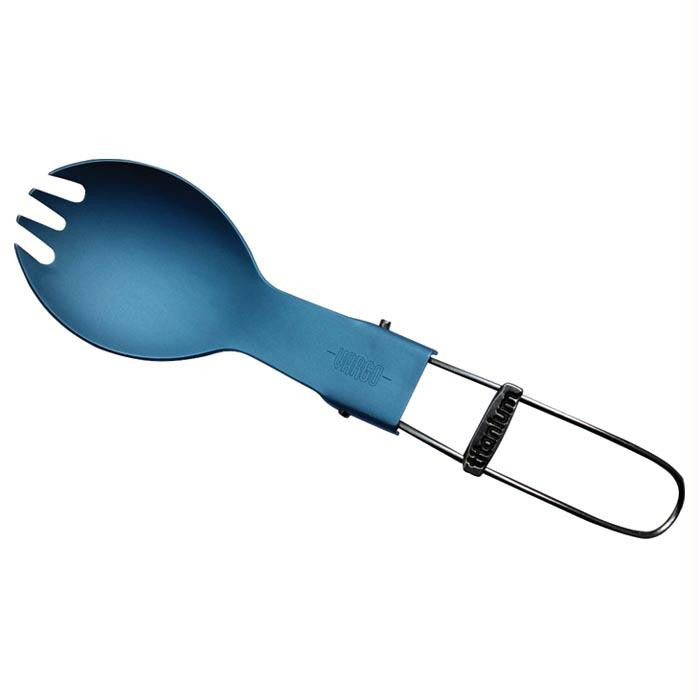 Titanium Folding Spork-blue