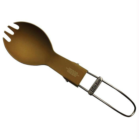 Titanium Folding Spork-yellow