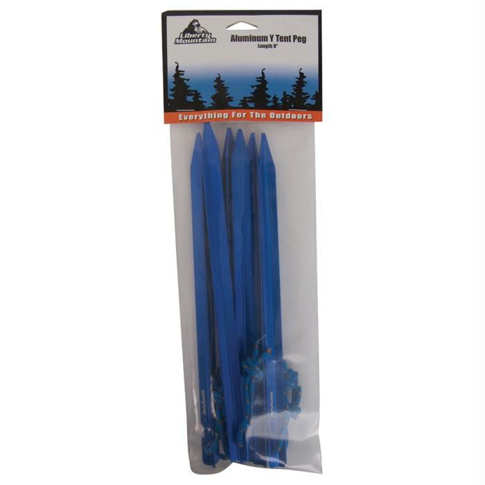 Alum Y Tent Peg 9" 6 Pk