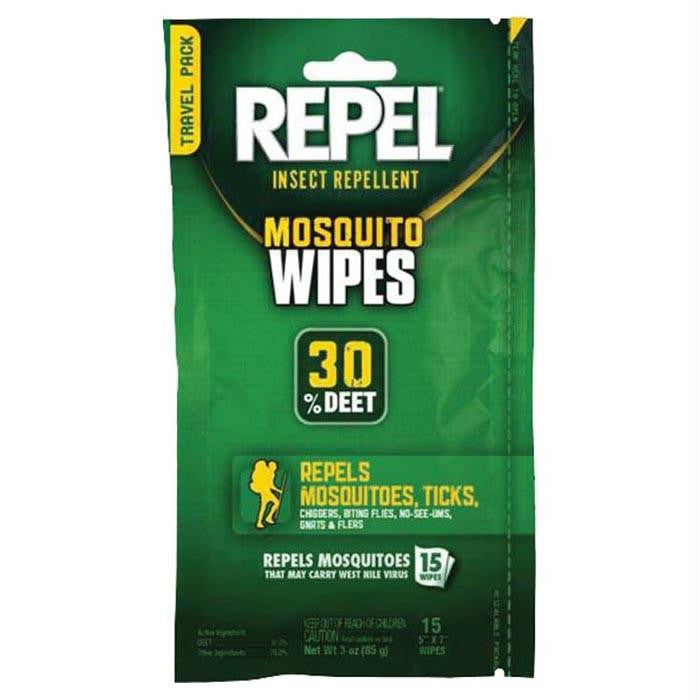 Repel Mosquito Wipes 30% Deet