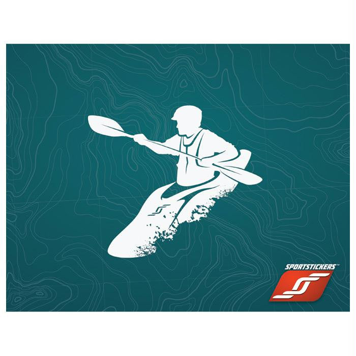 Whitewater Kayaker Male White