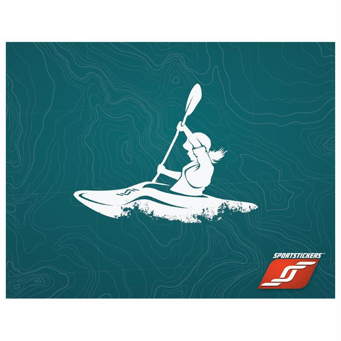 Whitewater Kayaker  Female Wht