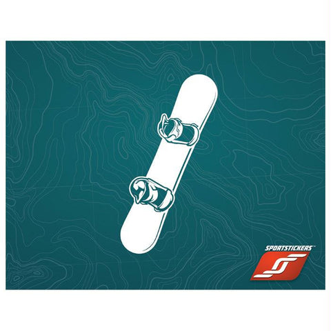 Sticker Snowboard White