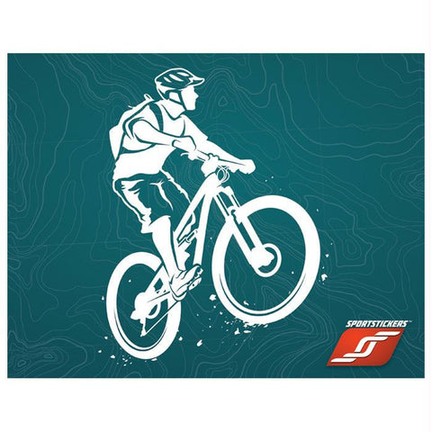 Mountain Biker Male White