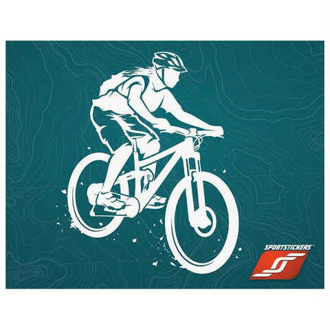 Mountain Biker Female White