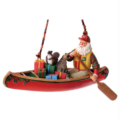 Canoeing Santa