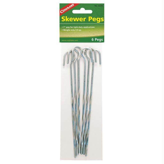 Steel Skewer Tent Peg 7" 6 Pk