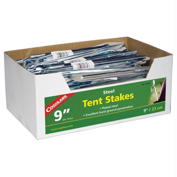 Steel Tent Stake 9" Bulk