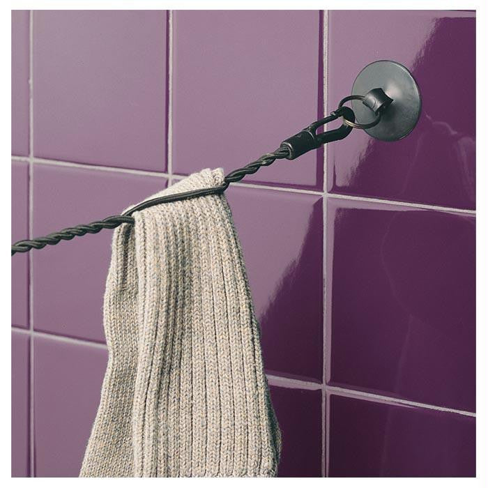 Laundry Clothesline Black