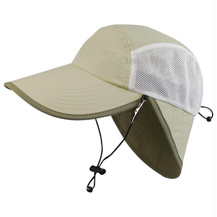 Taslon Flap Cap Khaki