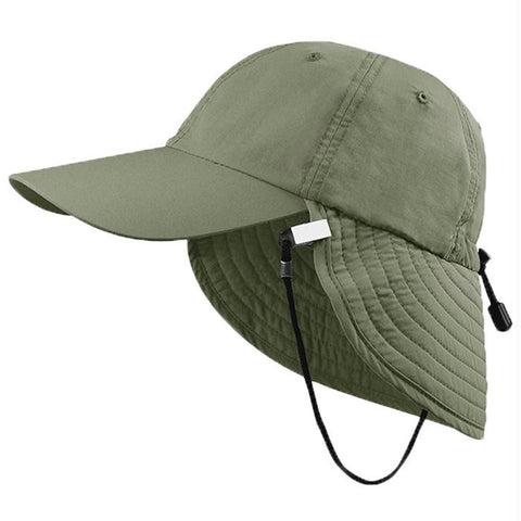 Uv Bucket Hat W-flap Olive Osf