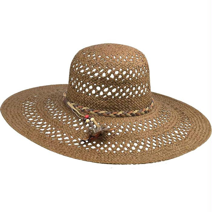 Ladies Fashion Toyo Hat Brown