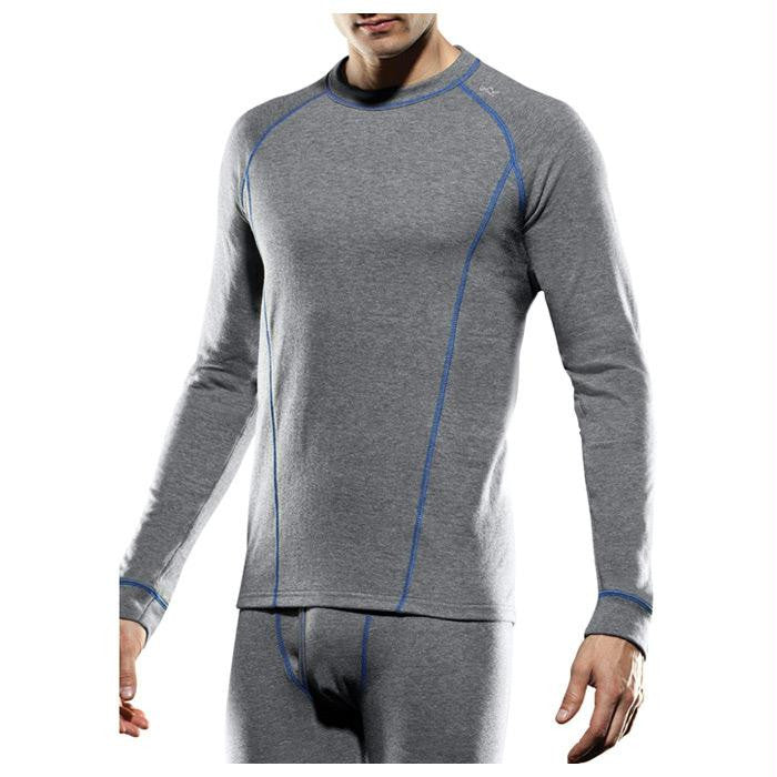 Double Layer Mens L-s Grey Md