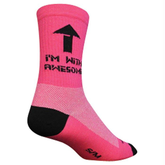 Awesome 6" Crew Pink L-xl