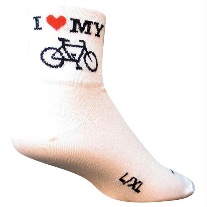 I Heart My Bike White S-m