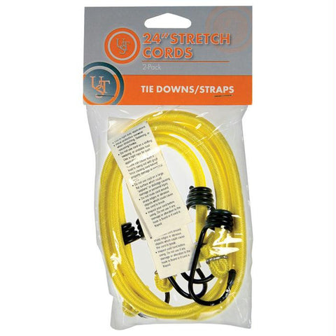 Stretch Cords 24" 2pk Yellow