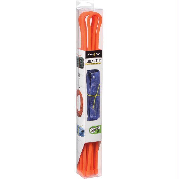 Gear Tie Propack 32"-org 6pk