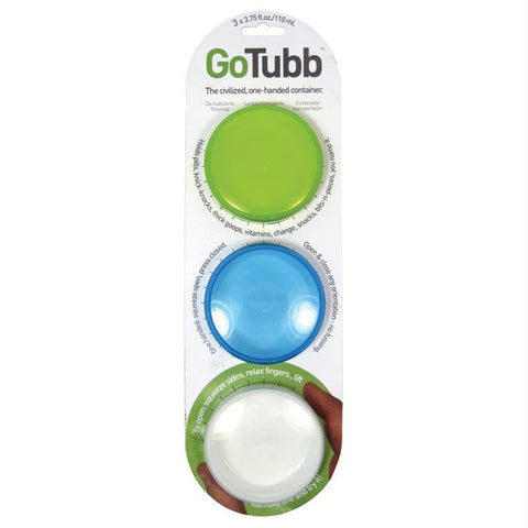 Gotubb Md 3pk Clear,blue,green