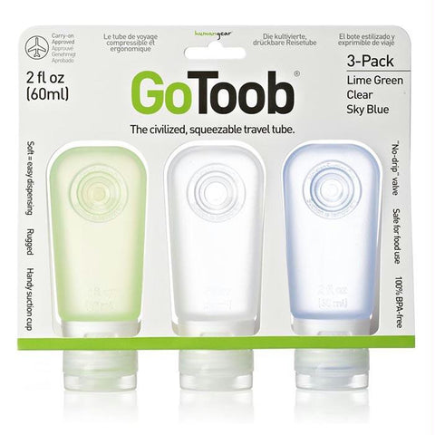 Gotoob 2 Oz 3 Pk Clr,blu,grn