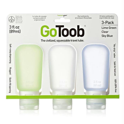 Gotoob 3 Oz 3 Pk Clr,blu,grn