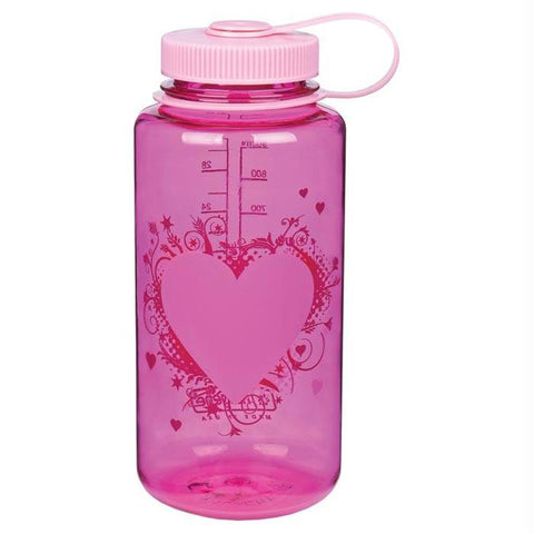 Wm 1 Qt Pink Heart W-pink Lid