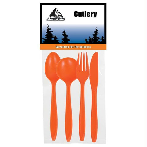 Orange 4 Pc Cutlery