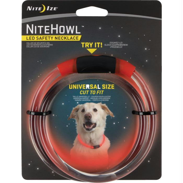 Nitehowl Led Sfty Necklace Red
