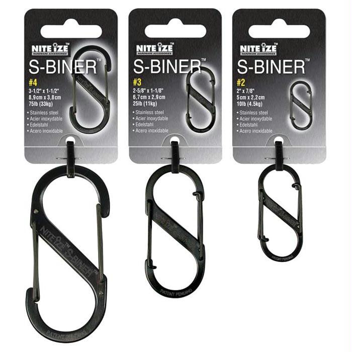 S-biner 3 Pack Black