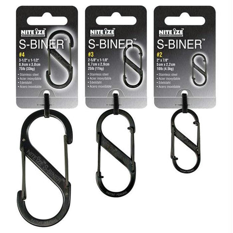 S-biner 3 Pack Black