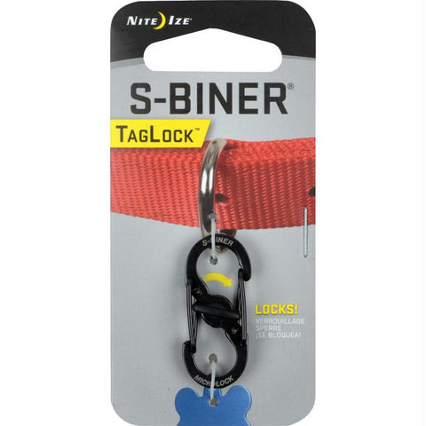 S-biner Tag Lock Black