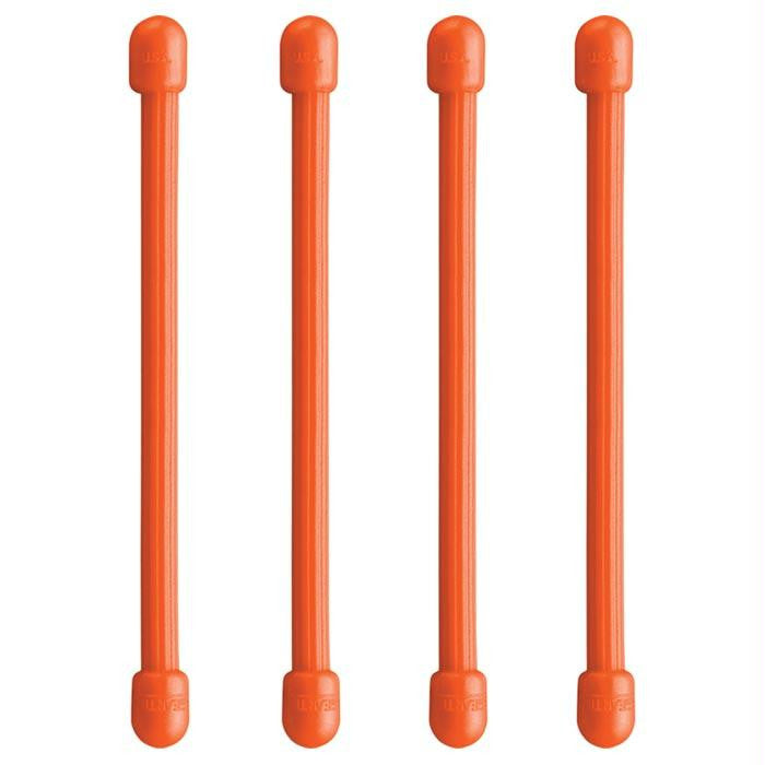 Gear Tie 3"-bright Orange 4pk