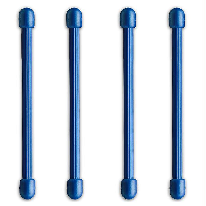 Gear Tie 3"-blue 4pk