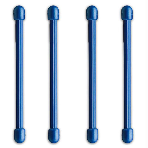 Gear Tie 3"-blue 4pk