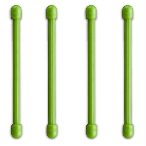 Gear Tie 3"-lime 4pk