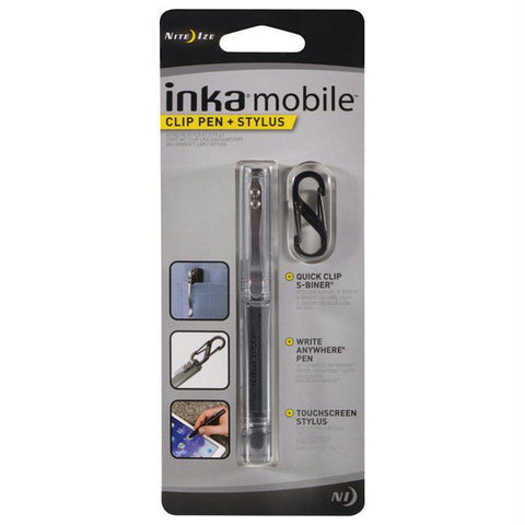 Inka Mobile Clip Pen - Black