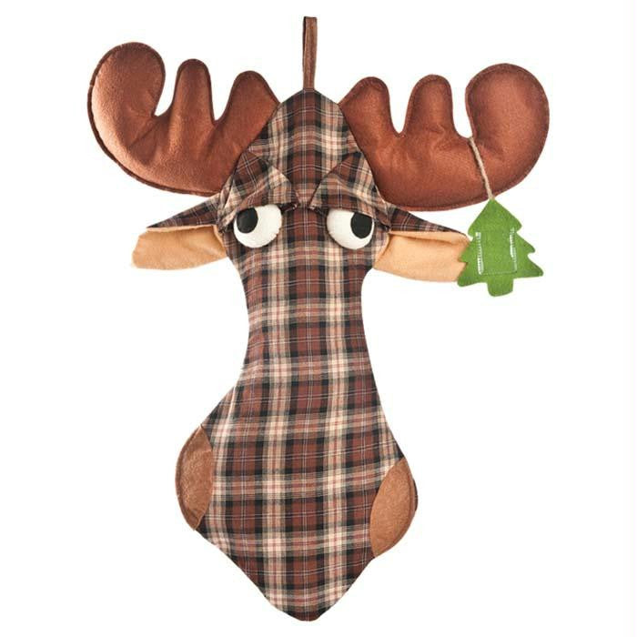 Festive Moose Stocking