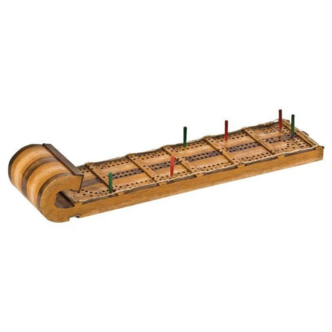 Toboggan Cribbage Board