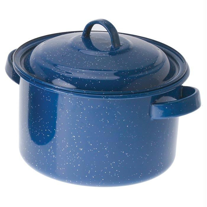 Enamel 42 Quart Stock Pot Blue