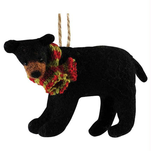 Felted Bear Ornament