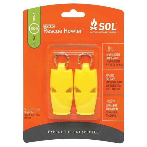 Rescue Howler Whistle 2pk