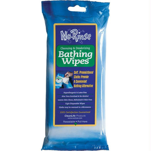 No-rinse Bathing Wipes (8 Pk)