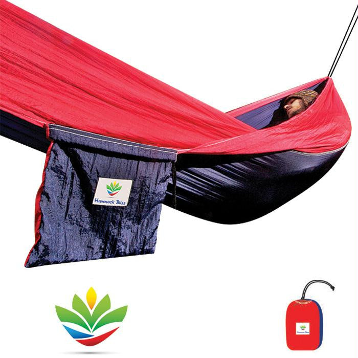 Hammock Bliss Single Navy-red