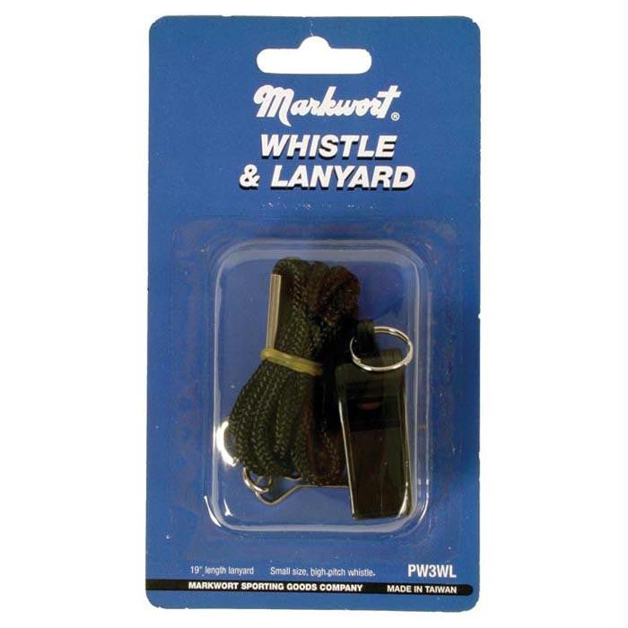 Whistle W-lanyard Black