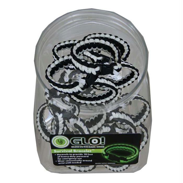 Survival Bracelet 8" Glo Jar