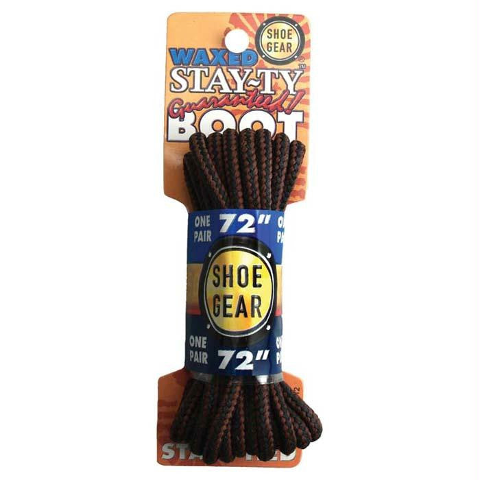 Waxed Boot Laces 72" Brn-brn