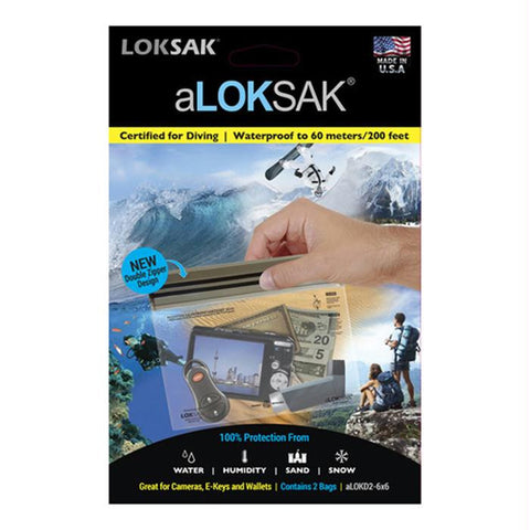 Aloksak Bags 6" X 6" 2pk