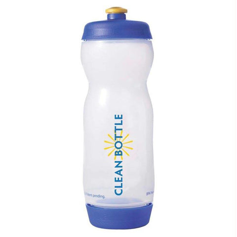 Clean Bottle 22oz Wht-blue